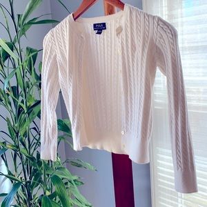 Polo Cardigan -White/Cream - Excellent Condition